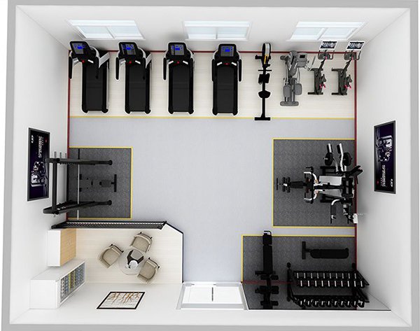 80平方健身房配置方案-广西leyu.乐鱼体育健身器材有限公司